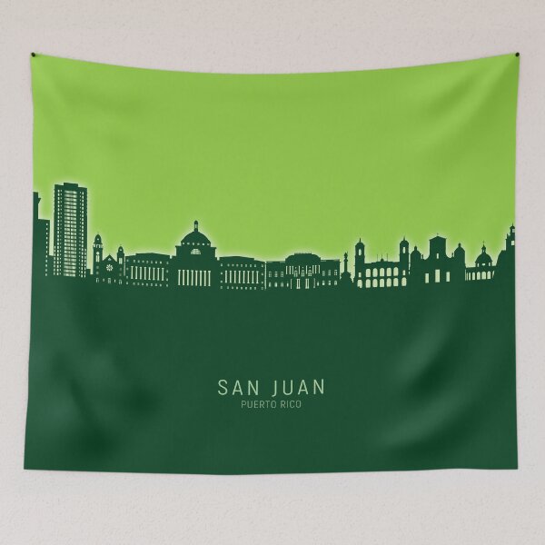 Item preview, San Juan Puerto Rico Skyline designed and sold by ArtPrints.