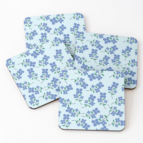 Item preview, Blue tiny flowers  designed and sold by Chirayu1111.