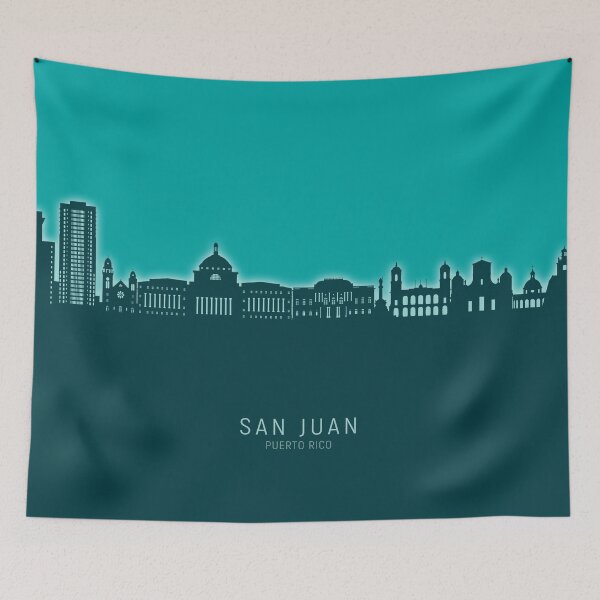 Item preview, San Juan Puerto Rico Skyline designed and sold by ArtPrints.