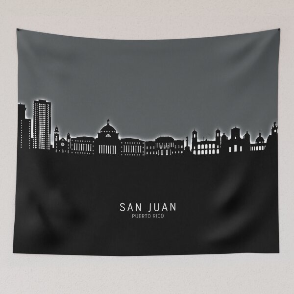 Item preview, San Juan Puerto Rico Skyline designed and sold by ArtPrints.