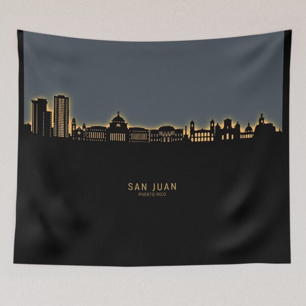 Item preview, San Juan Puerto Rico Skyline designed and sold by ArtPrints.