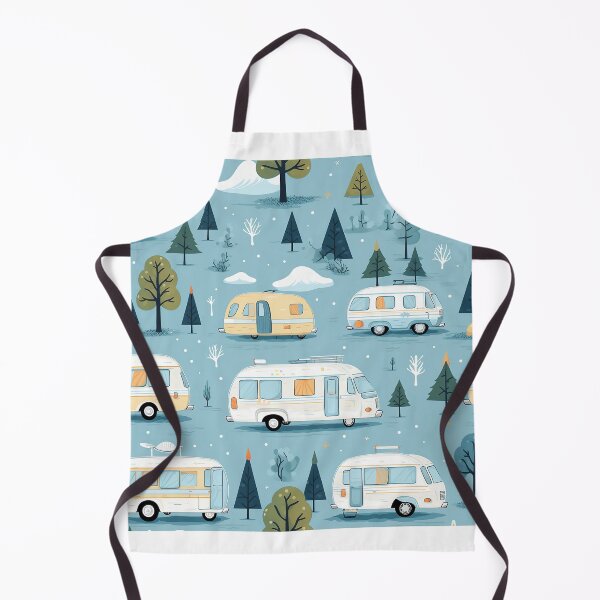 Item preview, #VanLife RV Camping in Winter Pattern designed and sold by FazStuffStore.