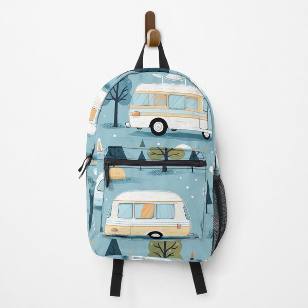 Item preview, #VanLife RV Camping in Winter Pattern designed and sold by FazStuffStore.