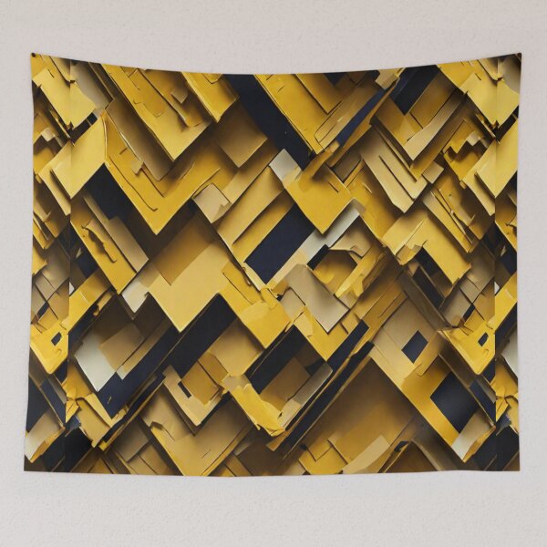 Item preview, Retro Abstract yellow diamond Pattern designed and sold by Md Rashid  Hasan.
