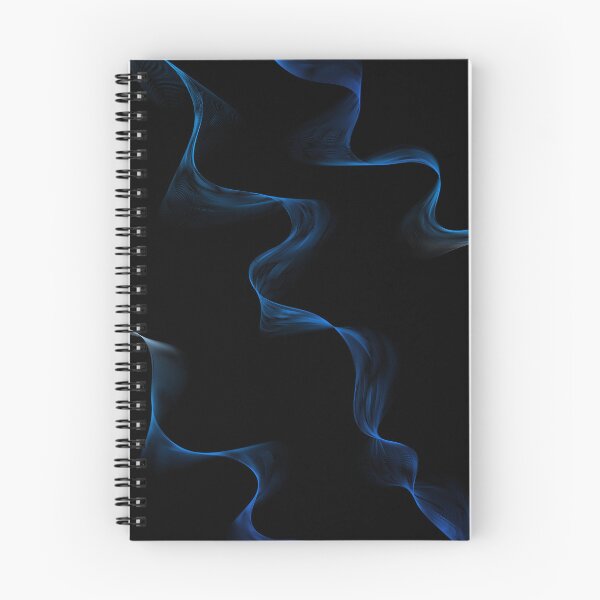 Item preview, Blue waves on black background  designed and sold by Chirayu1111.