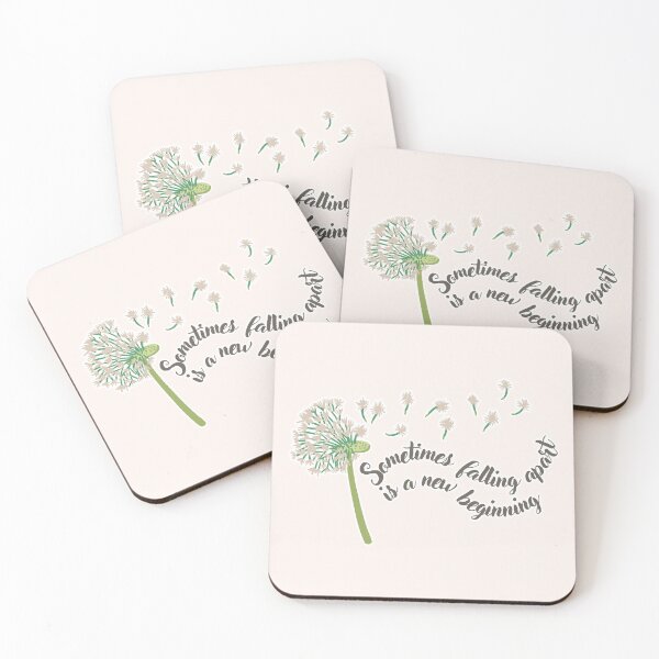 Item preview, Sometimes Falling Apart is a New Beginning | Cute Dandelion designed and sold by Kimochi-Shop.