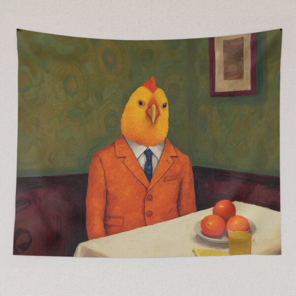 Item preview, Chick With a Plate of Oranges designed and sold by YoPedro.