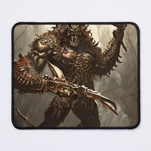 Item preview, Lizard monster fighter with designed and sold by DieKuenstlerei.