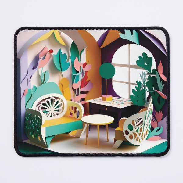 Item preview, BEAUTIFUL BEDROOM PAPER CUT STYLE designed and sold by artpapercuts.