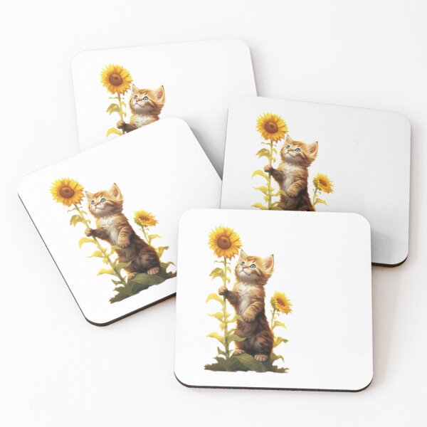 Item preview, Bloom Vibes Orange Glad Cat Sunflower designed and sold by Barnissim.