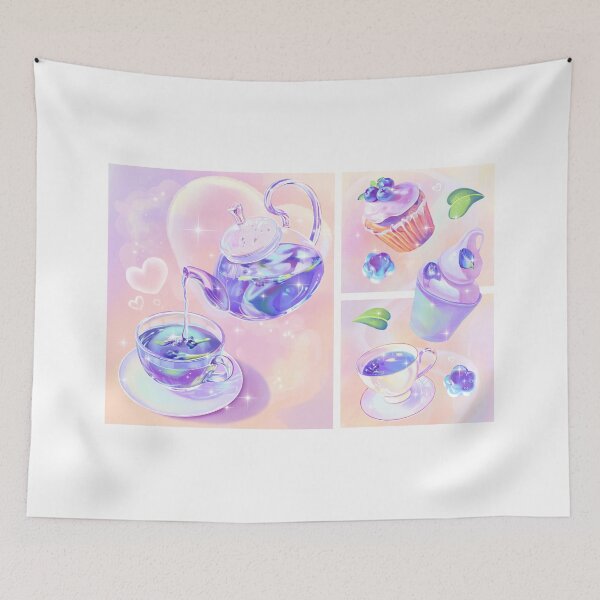 Item preview, Butterfly Pea Flowers Tea and Desserts designed and sold by paosesame.