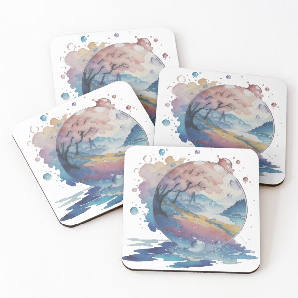 Item preview, Watercolour pastel tree in a bubble designed and sold by Majestic merchandise ♡.