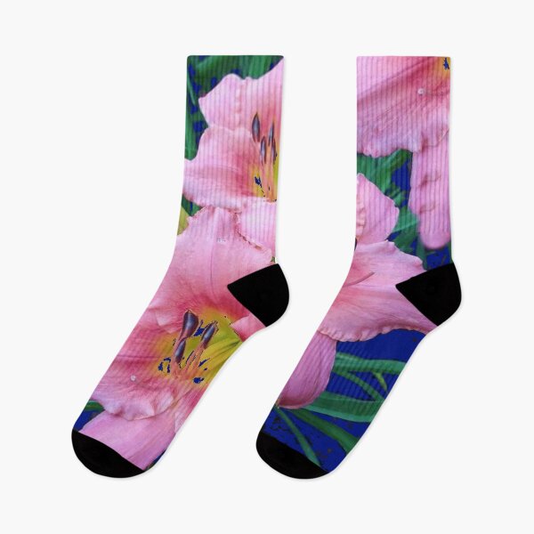 Item preview, AWESOME PINK DAYLILY FLOWER GARDEN DESIGN ART designed and sold by sharlesart.