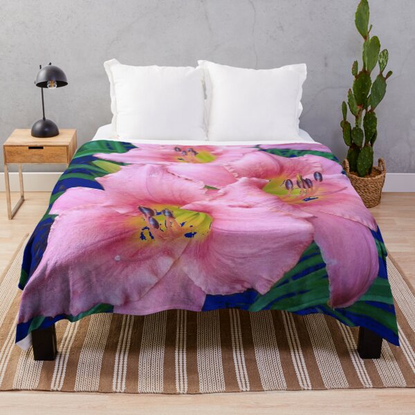 Item preview, AWESOME PINK DAYLILY FLOWER GARDEN DESIGN ART designed and sold by sharlesart.
