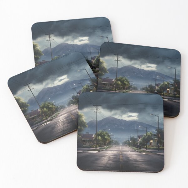 Item preview, Empty street in a small town designed and sold by densok.