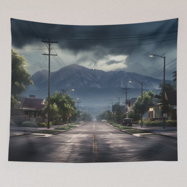 Item preview, Empty street in a small town designed and sold by densok.