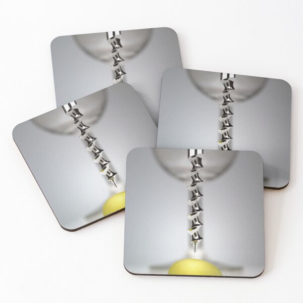 Item preview, Corkscrew over green grape, wine glass in background designed and sold by bailey-cooper.