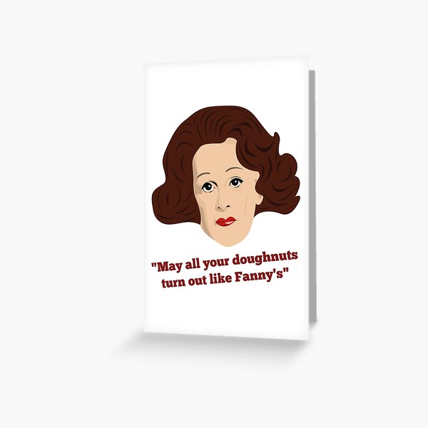 Chef Fanny Craddock Greeting Card