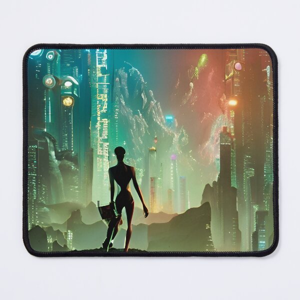 Item preview, Aliens in front of a city designed and sold by DieKuenstlerei.