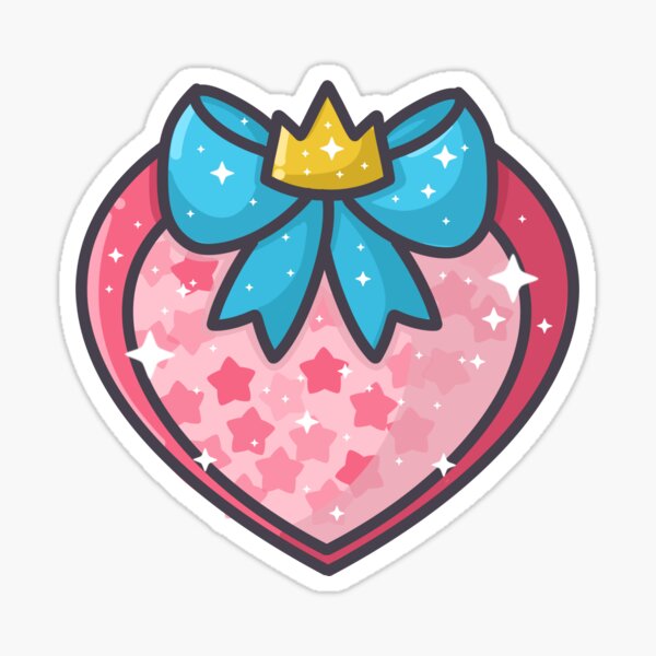 Magical Girl Star Crown Shield Glossy Sticker