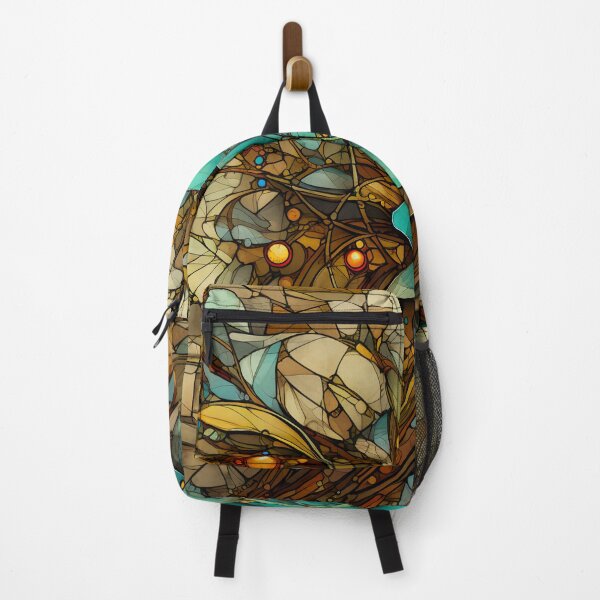Item preview, Steampunk twisted Flowers on Broken Stained Glass designed and sold by BrandonArtWorld.