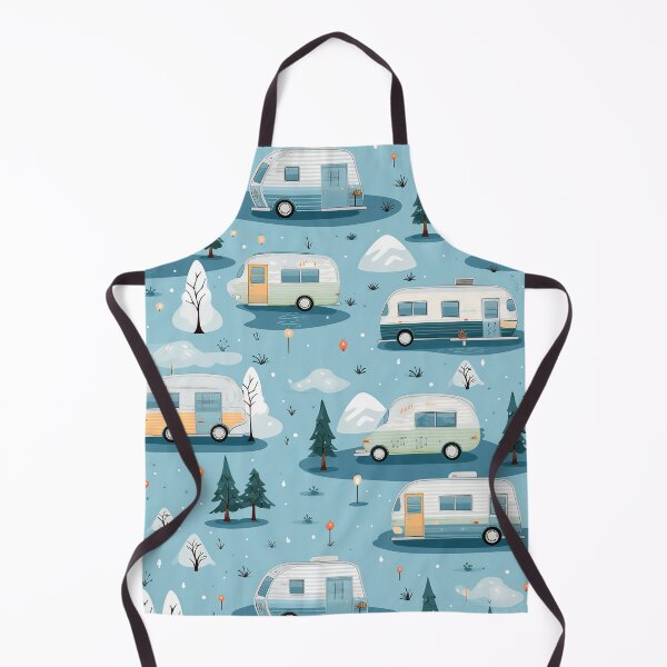 Item preview, RV Camper Vans Camping in Snowy Winter Forest, #VanLife designed and sold by FazStuffStore.