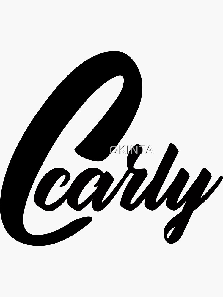 Initial Monogram Carly Name Label | Scarf