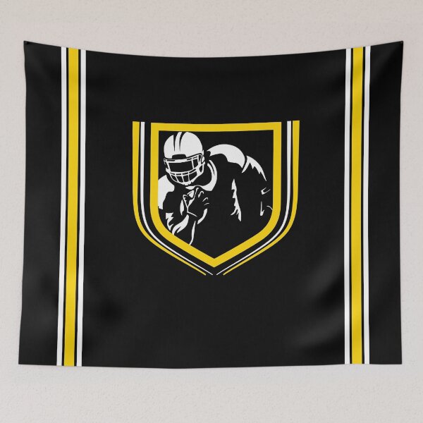 Item preview, Football Fan Black and Yellow designed and sold by Color4Nature.