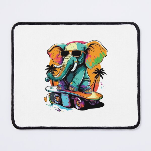Item preview, Skateboarding Elephant designed and sold by OrganicCharm.