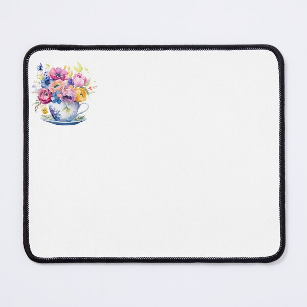 Item preview, Colorfull flowers in tea cup designed and sold by gambercem.