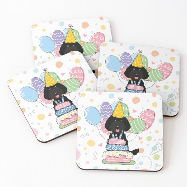 Item preview, Black Labradoodle Dog Birthday Party designed and sold by Lulupainting.
