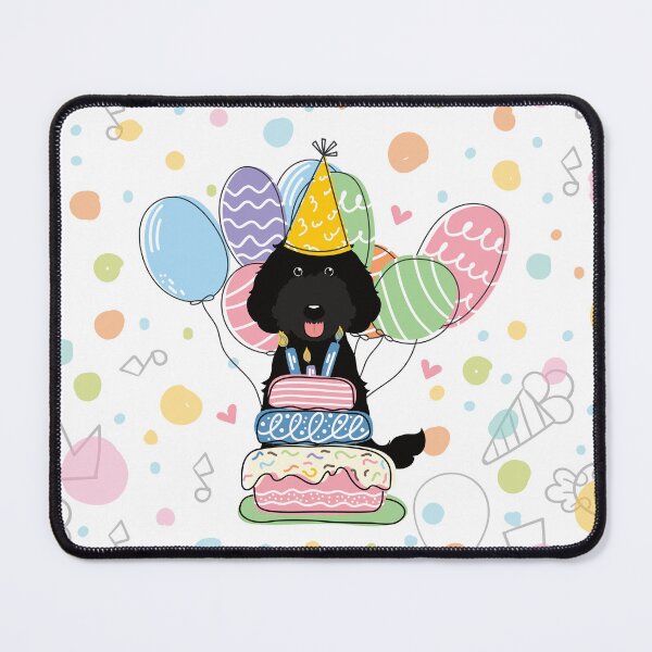 Item preview, Black Labradoodle Dog Birthday Party designed and sold by Lulupainting.