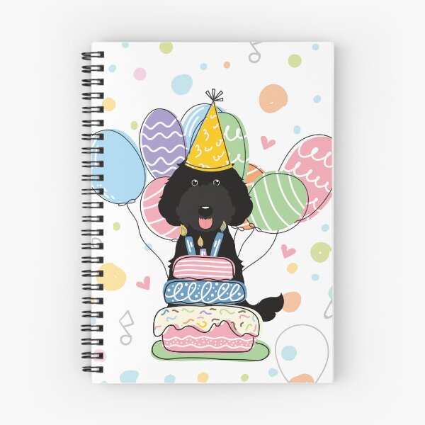 Item preview, Black Labradoodle Dog Birthday Party designed and sold by Lulupainting.