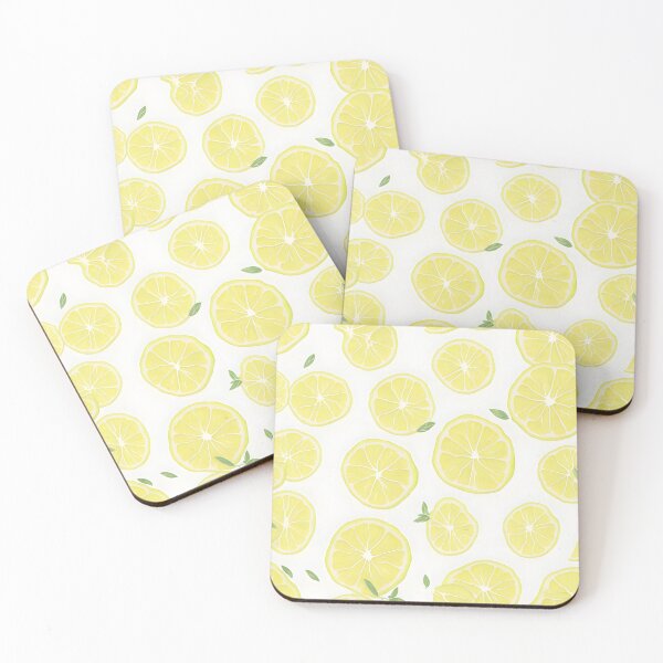 Item preview, Yellow Watercolor Lemon Slices Pattern designed and sold by QuantumPalette.