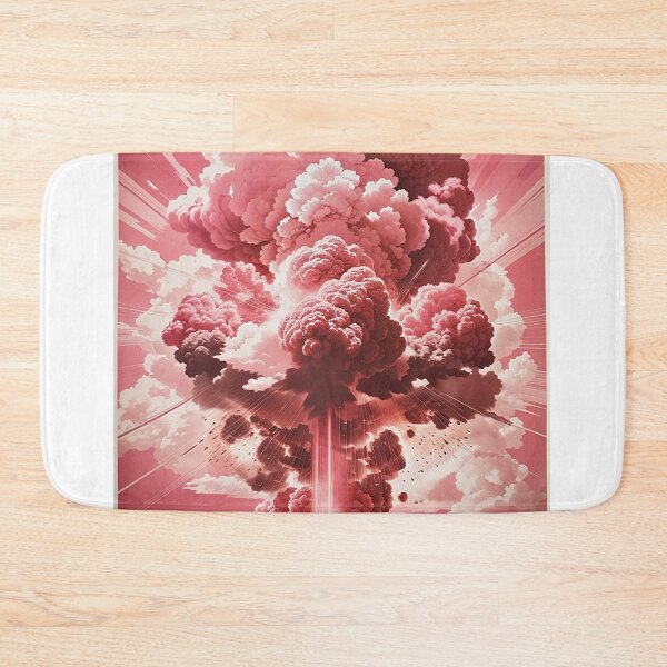 Item preview, Barbenheimer pink nuclear explosion 50's style poster  designed and sold by ButonDesign.