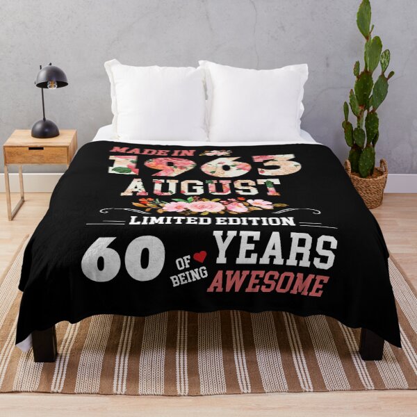 Item preview, Flowers Made In AUGUST 1963 Floral 60 Years Of Perfection 60th Birthday 	 designed and sold by slimwrleg82.