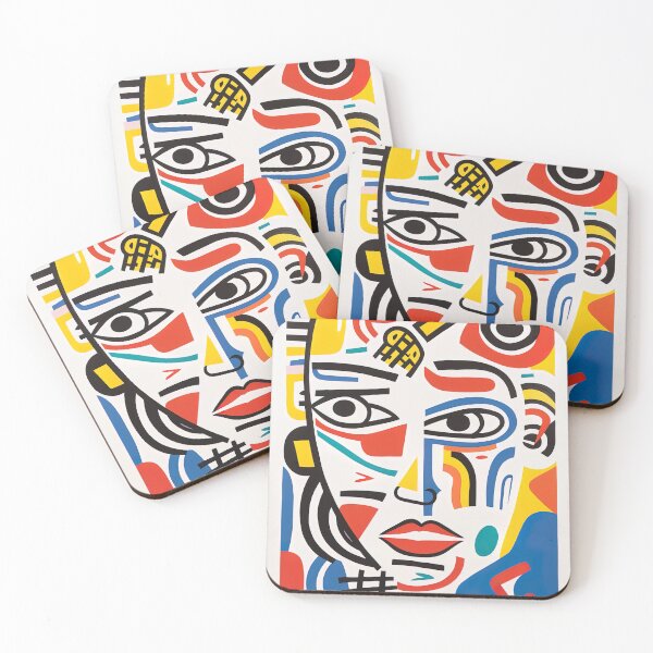 Item preview, Visages of Artistic Interpretation designed and sold by Retro Type.