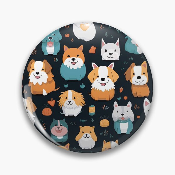 Item preview, "Colorful and Vibrant Seamless Dog Patterns - Playful and Contemporary Pet Illustrations for Modern Designs and Backdrops designed and sold by sippapas.