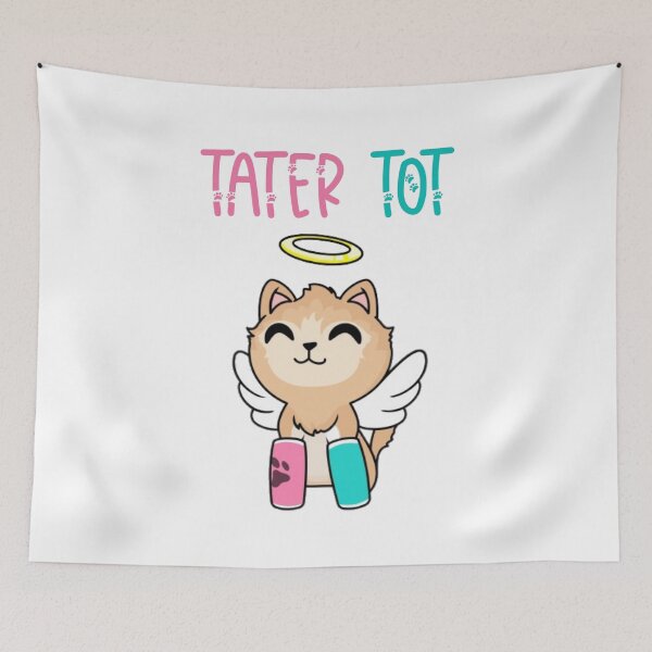 Item preview, Tater Tot Cat Angel RIP  designed and sold by EpicFusions.