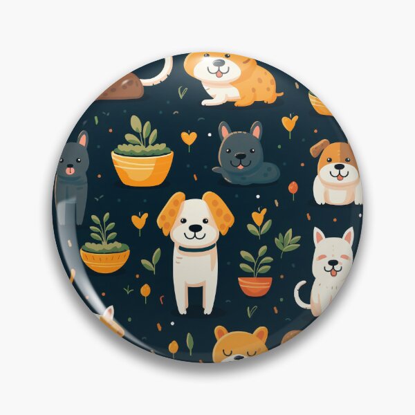 Item preview, Whimsical Dog Art Illustrations - Cheerful and Bright Patterns for Creative Wallpaper and Attractive Textile Designs" designed and sold by sippapas.