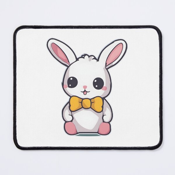 Item preview, Adorable bunny with yellow bow designed and sold by Realizey.