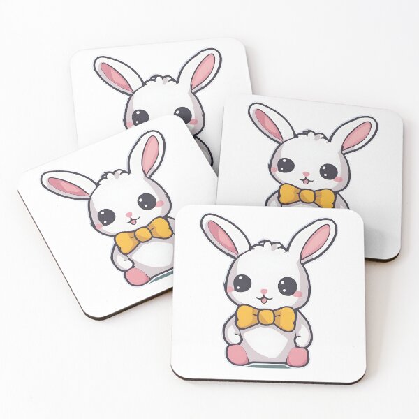 Item preview, Adorable bunny with yellow bow designed and sold by Realizey.