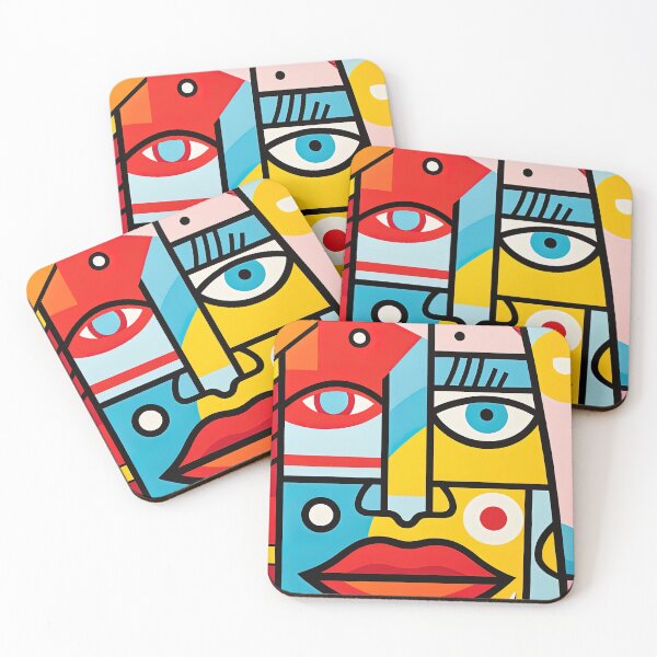 Item preview, Faces Reimagined in Color designed and sold by Retro Type.