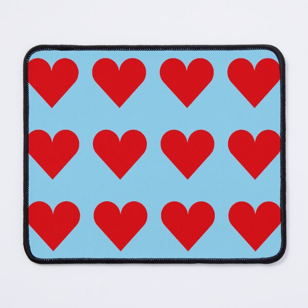 Item preview, Large RED and BABY BLUE LOVE HEARTS designed and sold by RachelMacht.