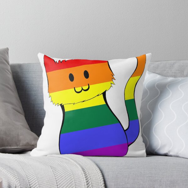Item preview, Little Round Kitten - Gay Flag designed and sold by MadKiska.