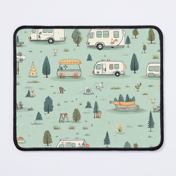 Item preview, Cute Cartoon RV Camper Vans Living the #VanLife in the Lovely Outdoors designed and sold by FazStuffStore.