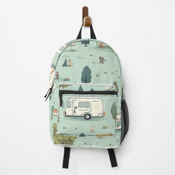 Item preview, Cute Cartoon RV Camper Vans Living the #VanLife in the Lovely Outdoors designed and sold by FazStuffStore.