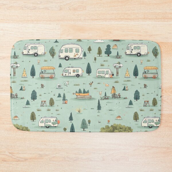 Item preview, Cute Cartoon RV Camper Vans Living the #VanLife in the Lovely Outdoors designed and sold by FazStuffStore.