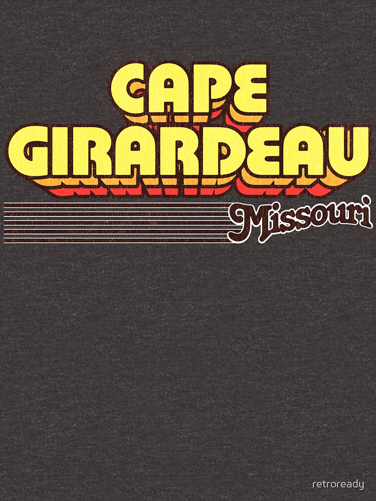 "Cape Girardeau, Missouri Retro Stripes" Tshirt by retroready