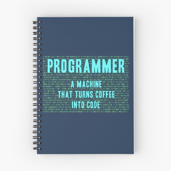 Item preview, Programmer A machine that turns coffee into code, a funny joke for programming lovers and developers designed and sold by abdelhak2005.